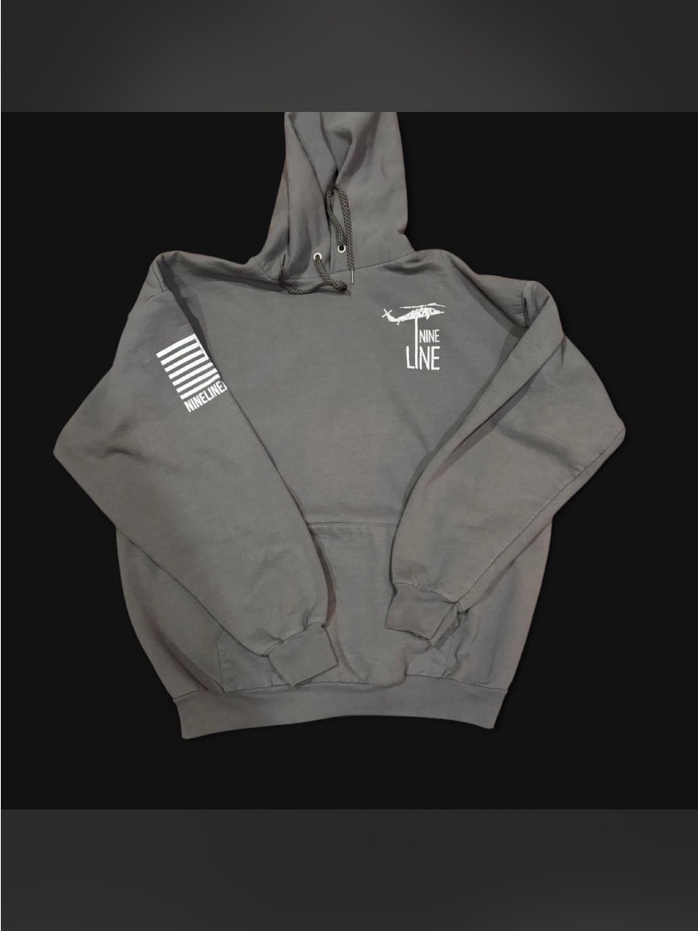 Gray Men's XL Nine Line Apparel Pullover Hoodie